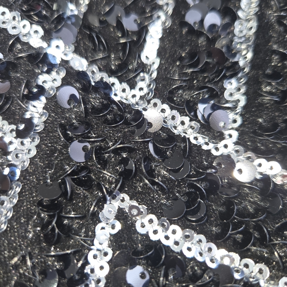 Vince Camuto Sequin Velvet Cocktail Sheath Dress - Size 8 - Black NWT - Picture 12 of 14